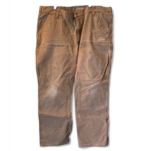 Carhartt Carpenter Pants Double Knee Work‎ Utility Brown Size 42x30